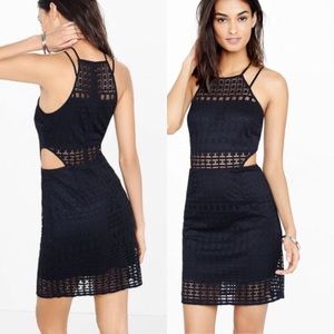 {NWT} Express Side Cut-Out Lace Dress